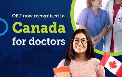 OET é reconhecido no Canadá para médicos