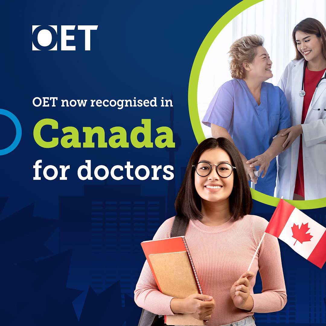 OET é reconhecido no Canadá para médicos OET é reconhecido no Canadá para médicos